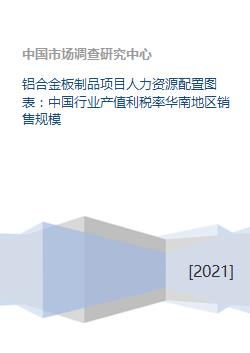铝合金板制品项目人力资源配置图表 中国行业产值利税率华南地区销售规模