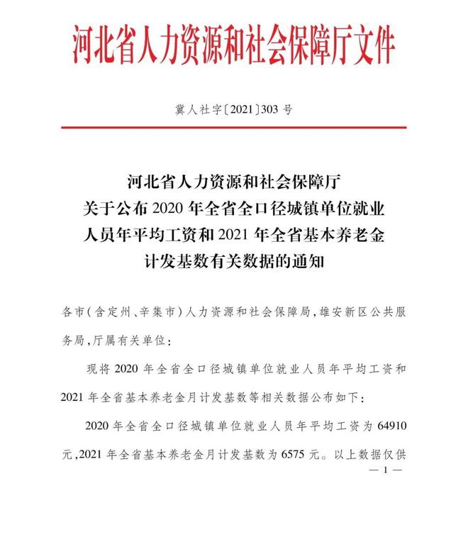 最新!河北年平均工资64910元!